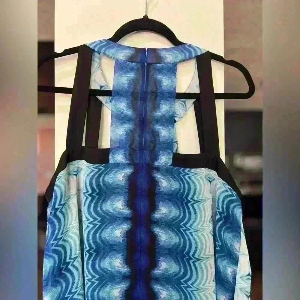 bisou bisou blue chiffon tie dye set sz XL - Picture 6 of 10